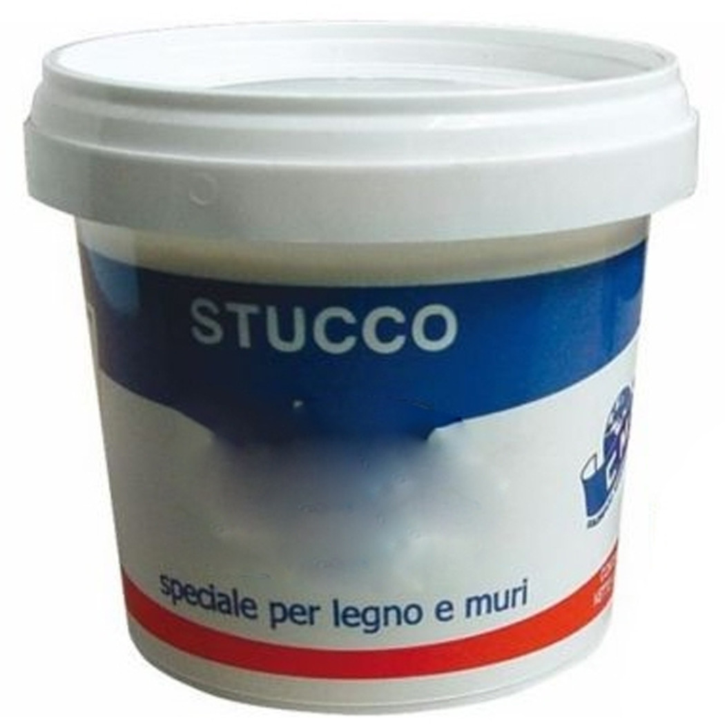 foto del prodotto trade shop stucco universale bianco in pasta 1000gr. pronto all 39 uso per rasatura di interni muro legno superfici 