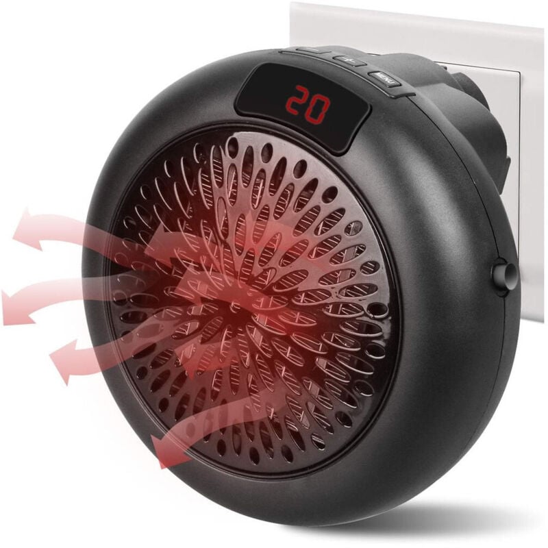 foto del prodotto trade shop stufa elettrica portatile 900w wonder heater portatile regolabile da 15 a 32 c 