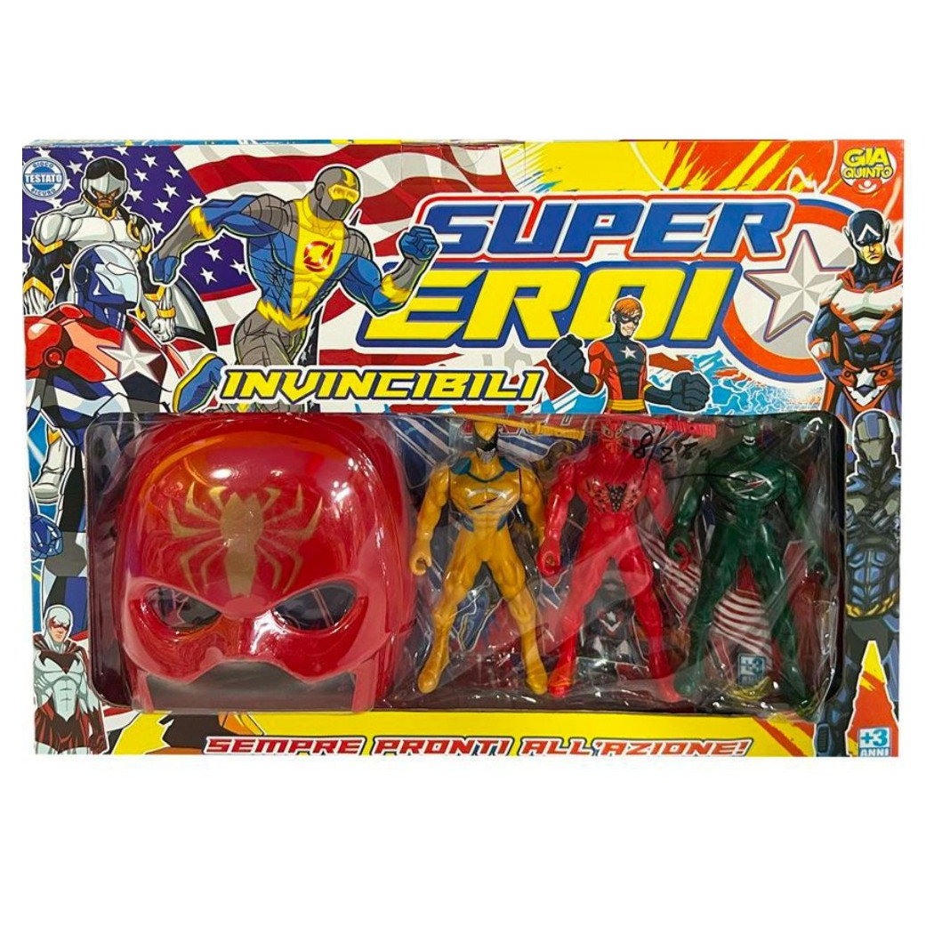 foto del prodotto trade shop super eroi invincibili pi maschera serie di personaggi giocattolo bambini 3 