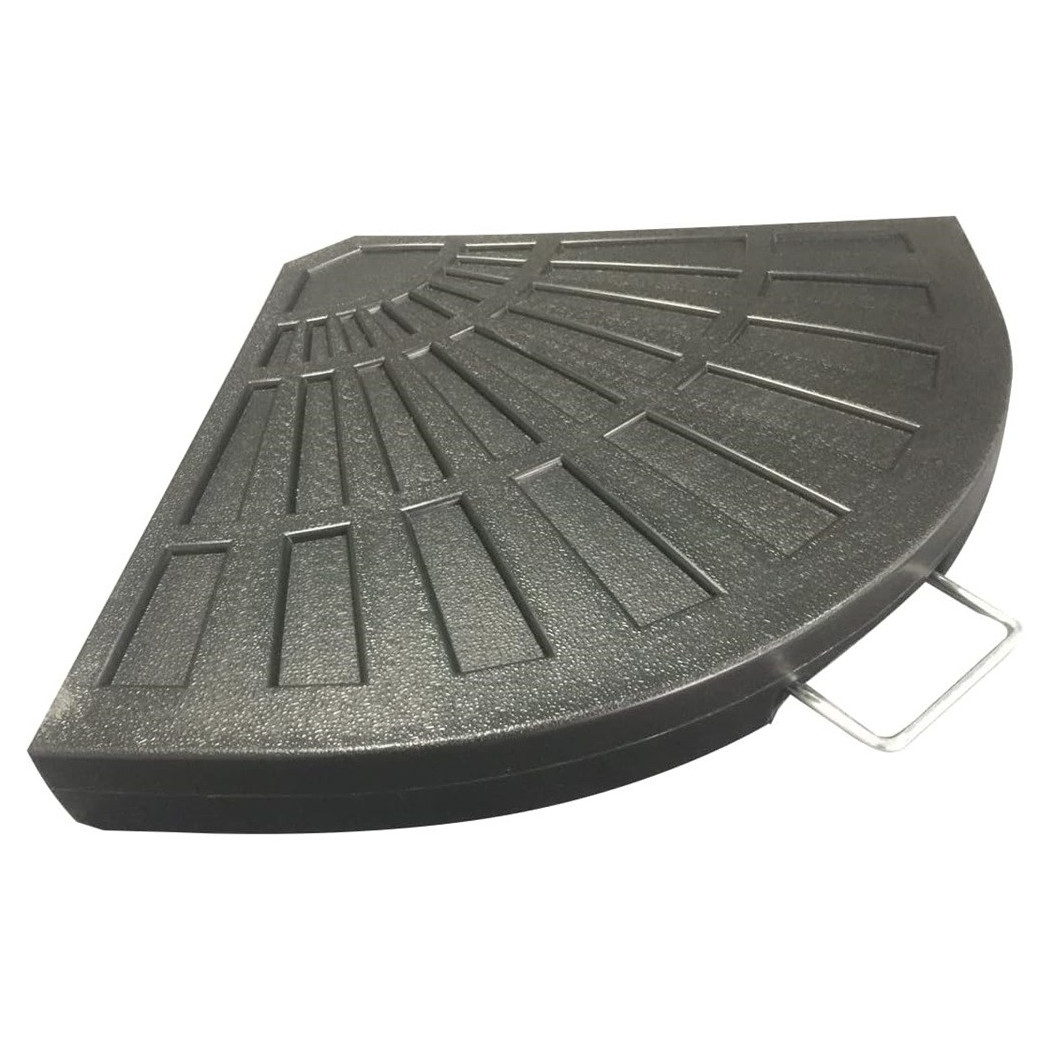 foto del prodotto trade shop supporto base per ombrellone peso piede d 39 appoggio nero con maniglia metallo 020702 