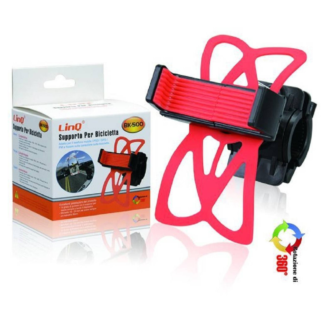 foto del prodotto trade shop supporto bici bicicletta universale struttura in silicone per smartphone bk 500 