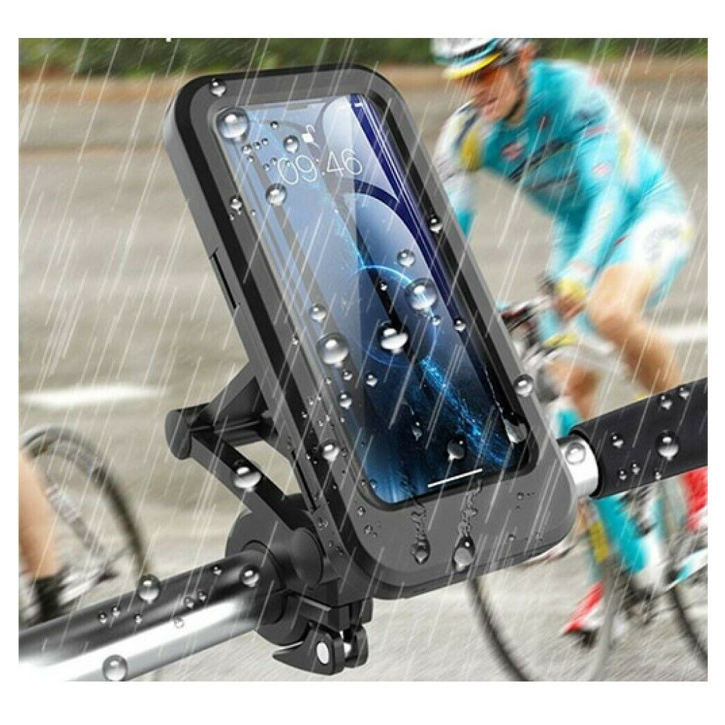 foto del prodotto trade shop supporto custodia porta cellulare impermeabile per moto bici fino 6.7 quot hl 69 
