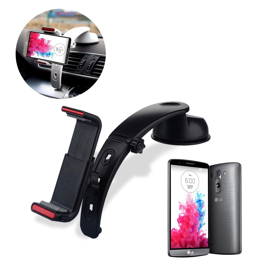 foto del prodotto trade shop supporto jhd 301 auto universale 360 gradi 3 in 1 ventosa per smartphone 