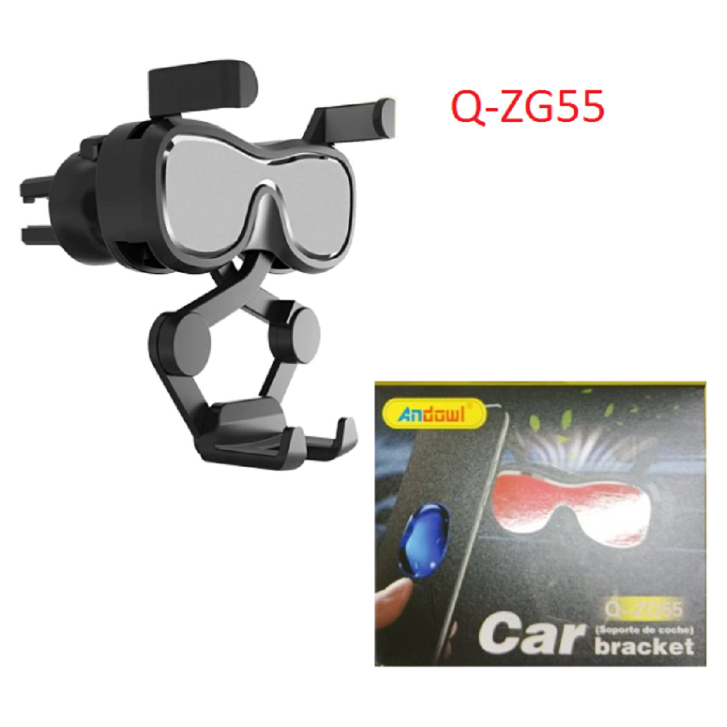 foto del prodotto trade shop supporto mobile per auto q zg55 portacellulare attacco presa aria rotazione 360 