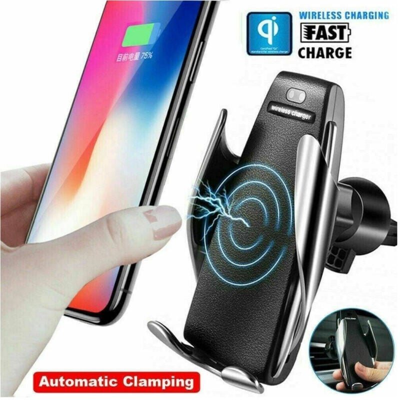 foto del prodotto trade shop supporto per auto presa aria con caricabatteria wireless per smartphone c 9a09 