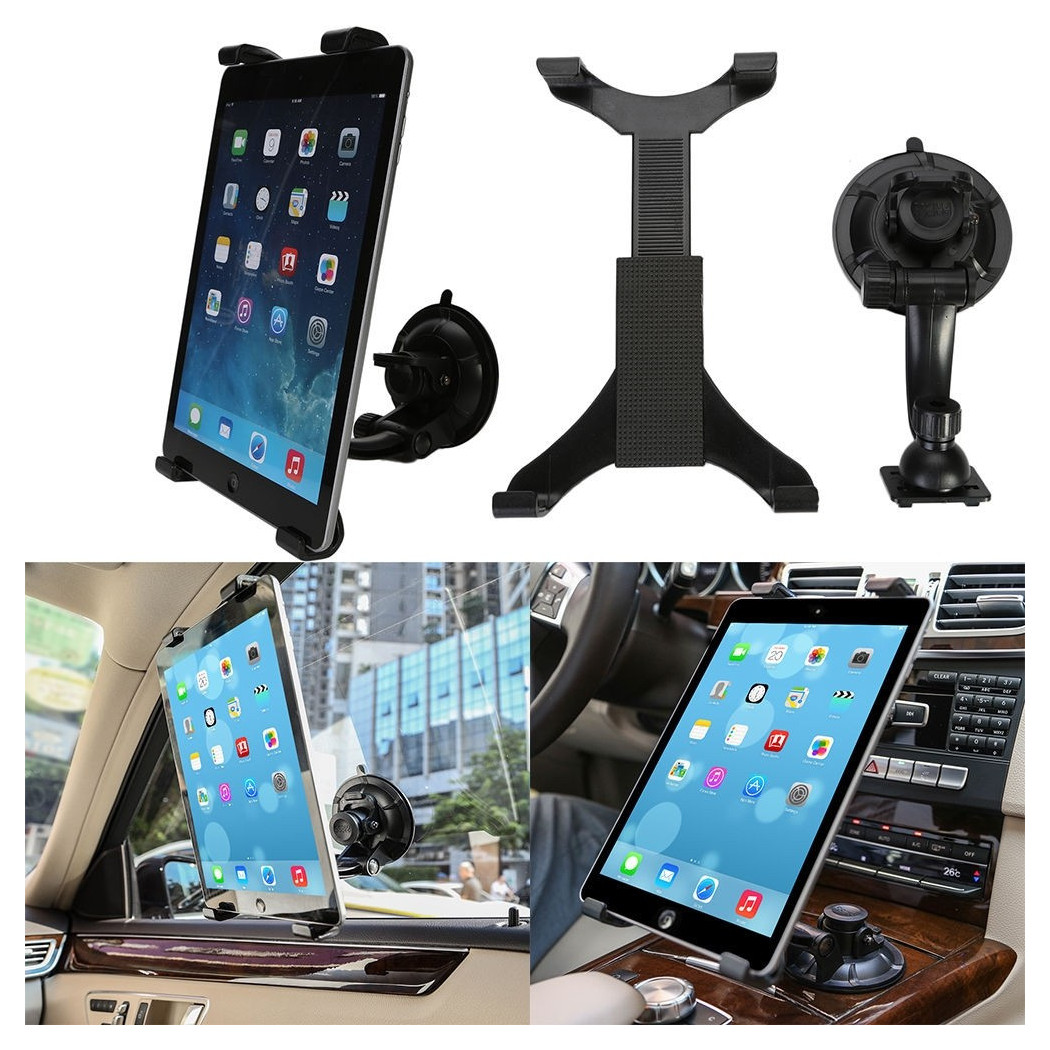 foto del prodotto trade shop supporto per auto universale con ventosa per tutti i tablet porta rotazione 360 