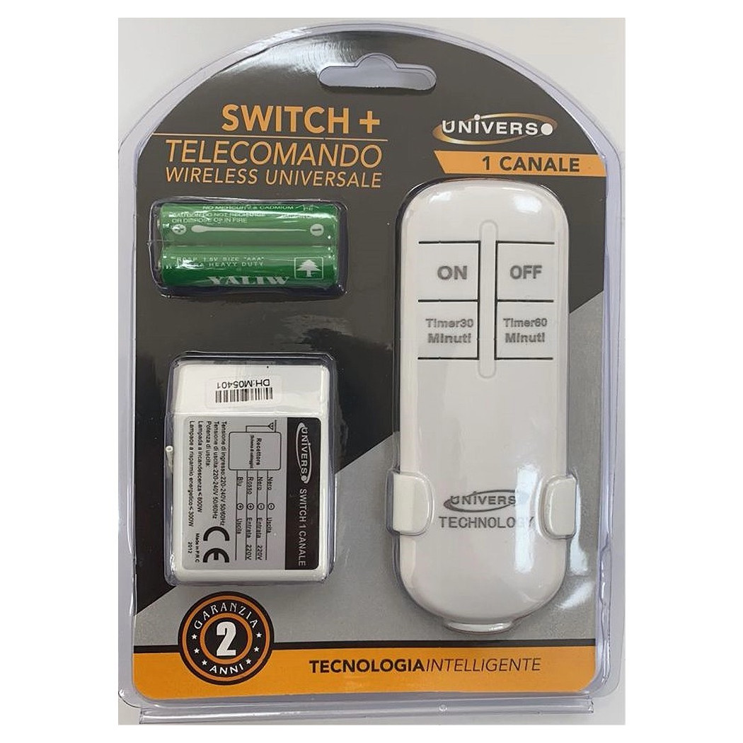 foto del prodotto trade shop switch telecomando wireless universale 1 canale tecnologia intelligente te a 