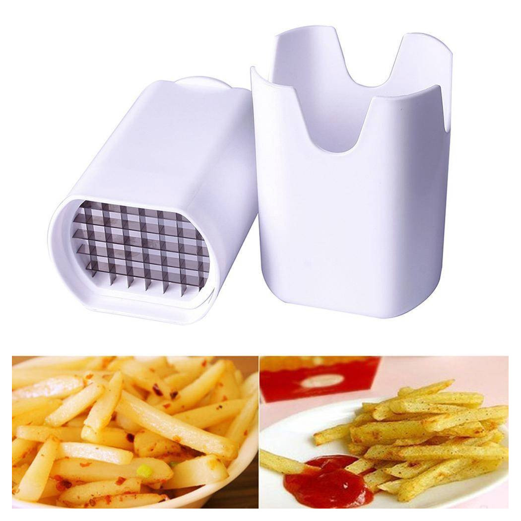 foto del prodotto trade shop taglia affetta patate a bastoncino frizzy lame acciaio cucina patatine fritte 