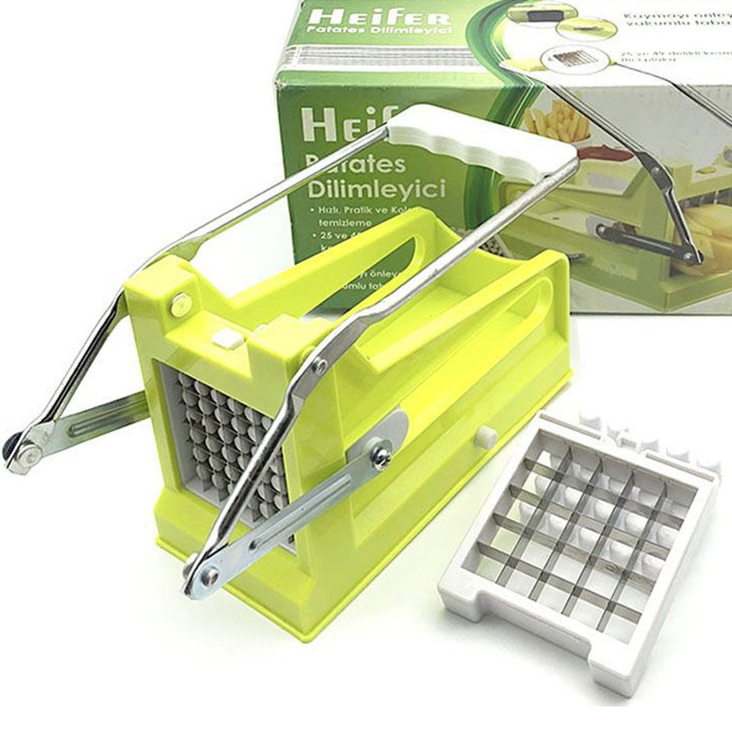 foto del prodotto trade shop taglia patate affetta con lame in acciaio inox patatine fritte bastoncino cucina 