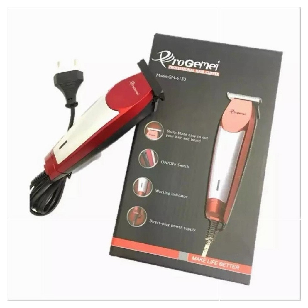 foto del prodotto trade shop tagliacapelli barba professionale elettrico gm 6133 con filo indicatore funzionamento 