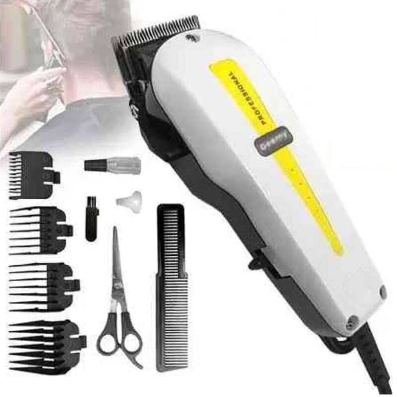 foto del prodotto trade shop tagliacapelli con filo elettrico professionale regolabarba trimmer geemi gm 1017 