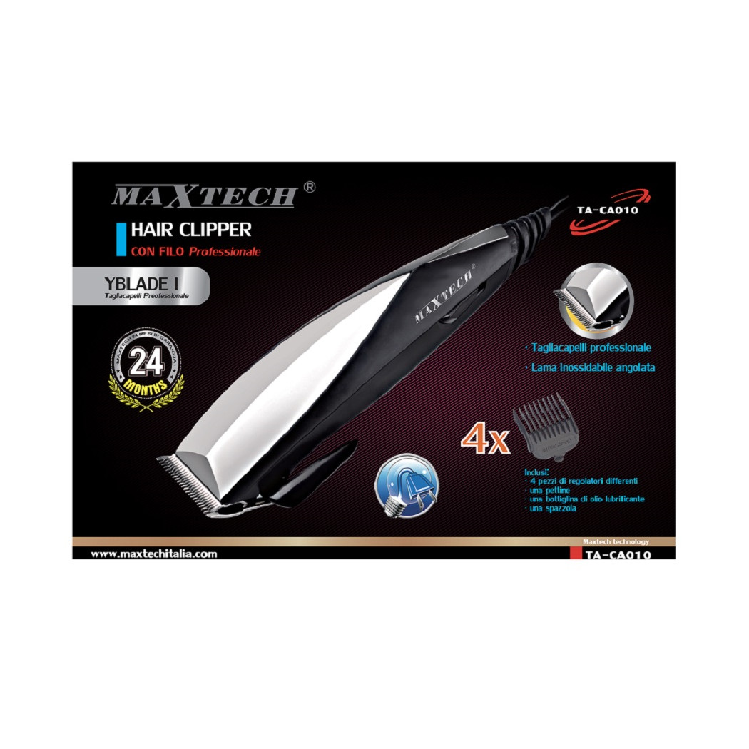 foto del prodotto trade shop tagliacapelli rasoio da uomo per rasatura barba regolabile maxtech professionale ta ca010 