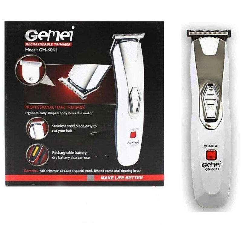 foto del prodotto trade shop tagliacapelli regolabarba capelli a batteria ricaricabile trimmer rasoio gm 6041 