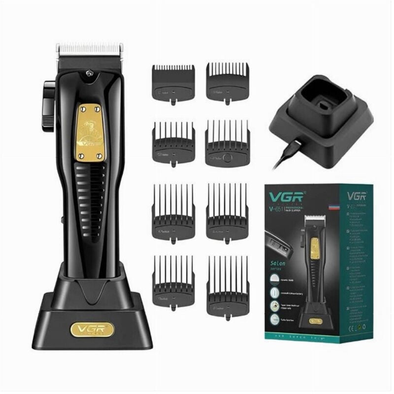 foto del prodotto trade shop tagliacapelli uomo a zero professionale regolabarba ricaricabile batteria vgr651 