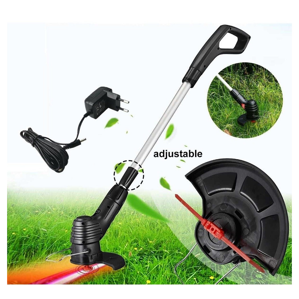 foto del prodotto trade shop tagliaerba tosaerba elettrico portatile ricaricabile telescopico erba prato 0826 