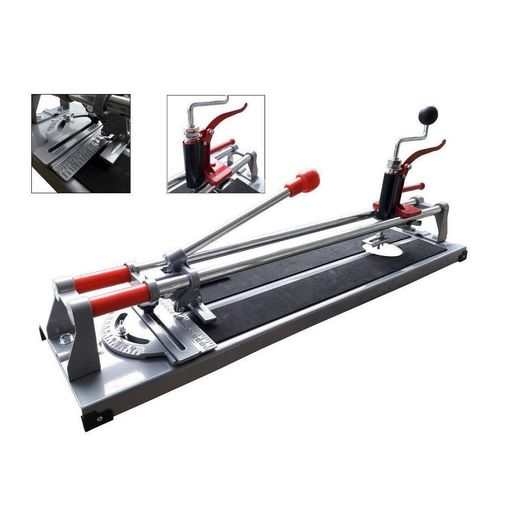 foto del prodotto trade shop tagliapiastrelle 3 in 1 professionale 600mm taglia piastrelle mattonelle manuale 