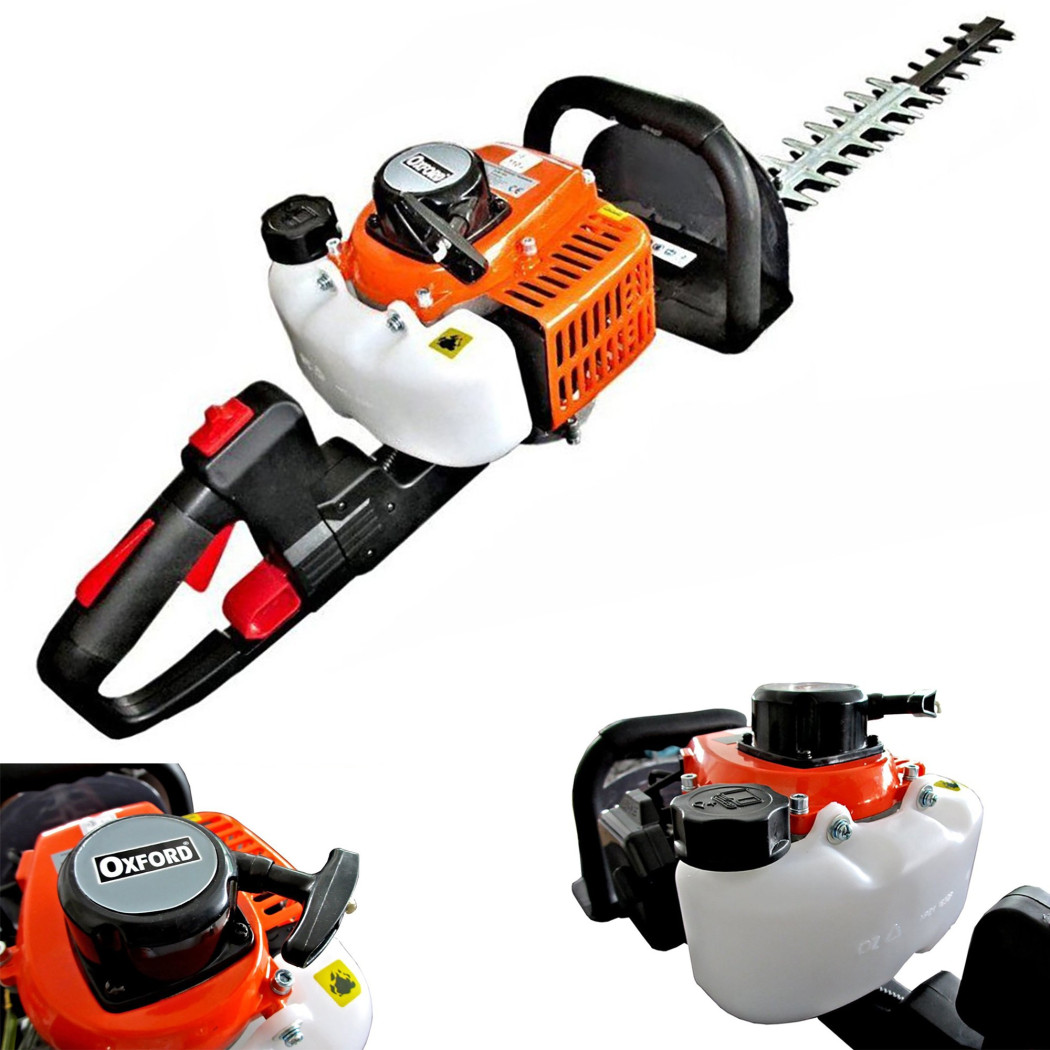 foto del prodotto trade shop tagliasiepi tagliasiepe con motore a scoppio professionale barra lama da 50 cm 