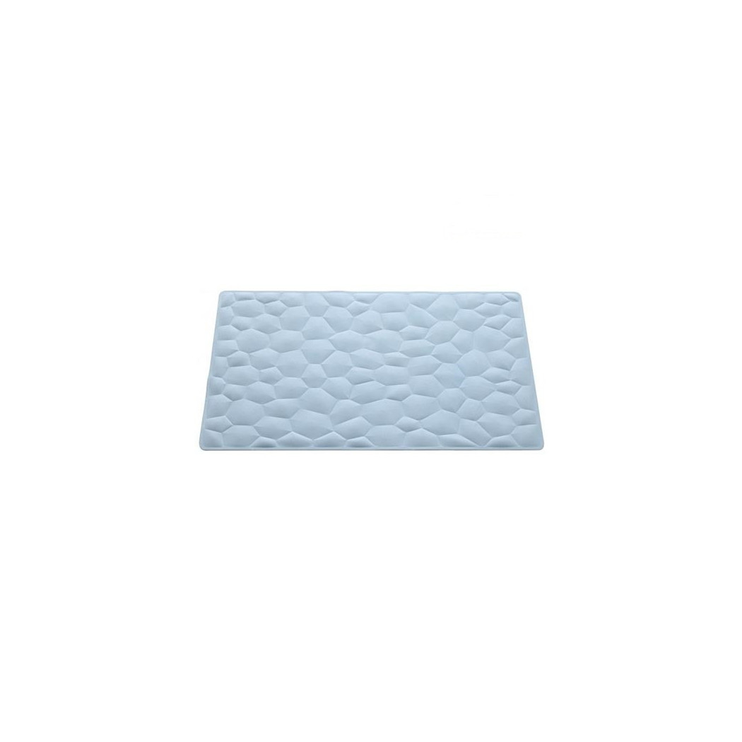 foto del prodotto trade shop tappeto doccia antiscivolo tappetino in tessuto effetto pietre bianco 40 x 70 cm 