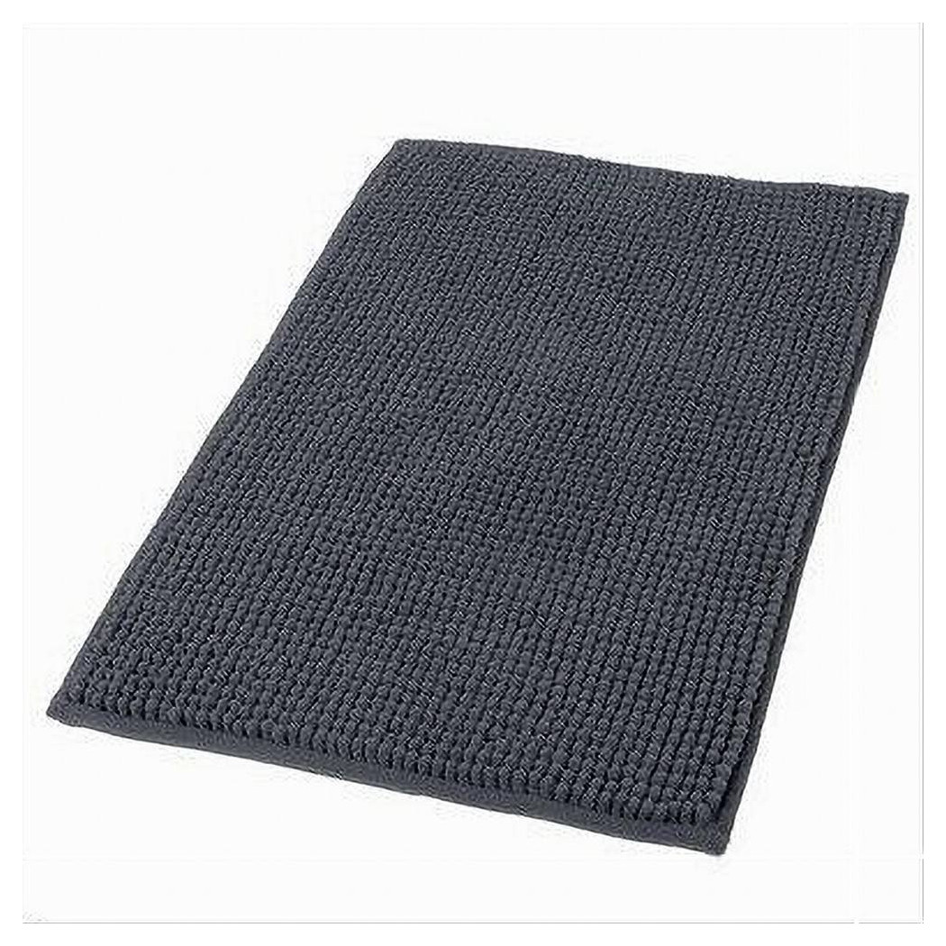foto del prodotto trade shop tappeto tappetino antiscivolo per bagno arredo 40 x 70cm nero grigio scuro 69743 