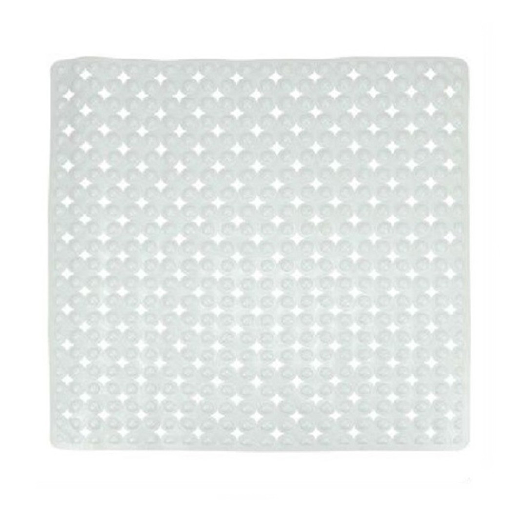 foto del prodotto trade shop tappeto tappetino bianco antiscivolo per vasca da bagno doccia 52 x 52 cm 79756 