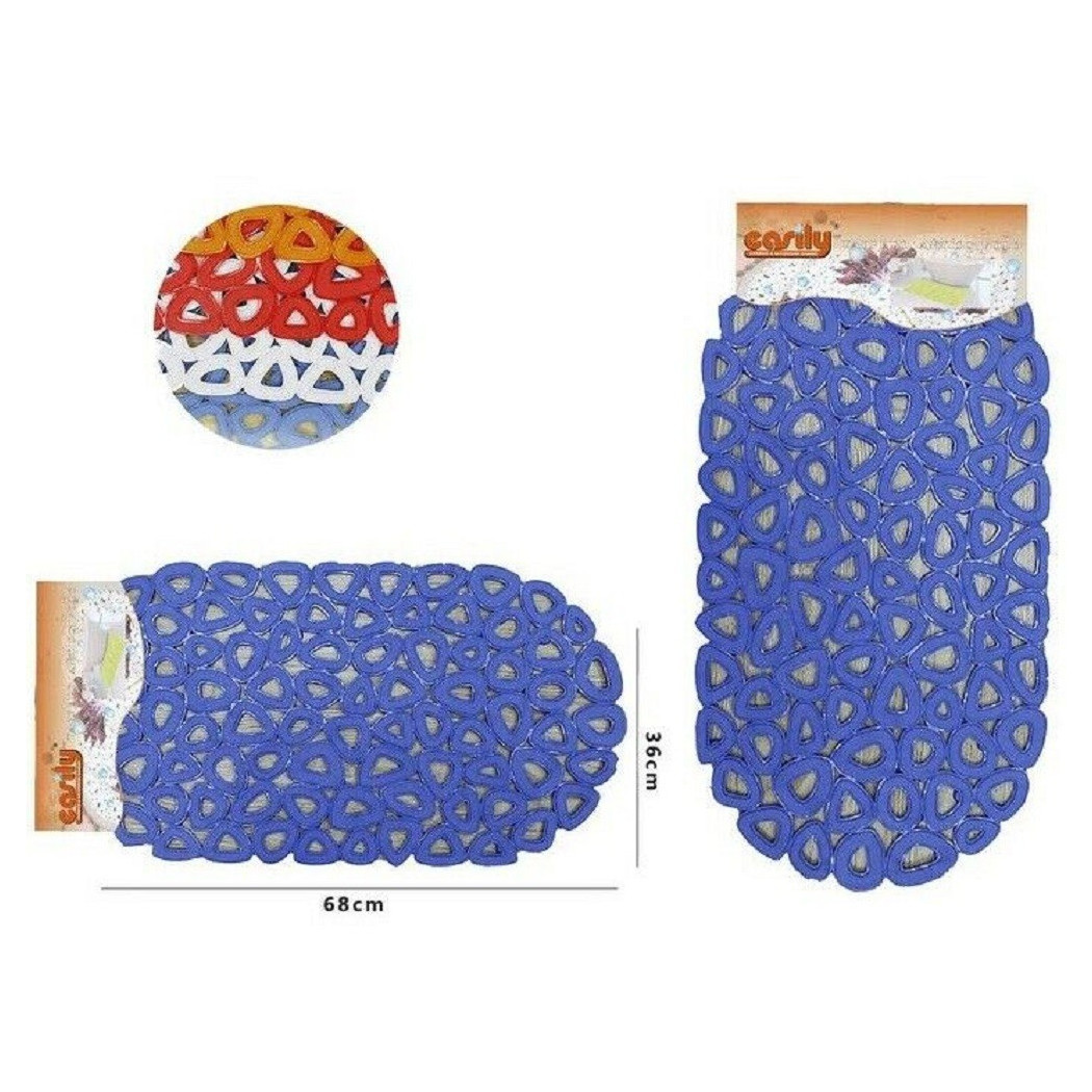 foto del prodotto trade shop tappeto tappetino in pvc antiscivolo per vasca da bagno doccia 68x36cm 52118 