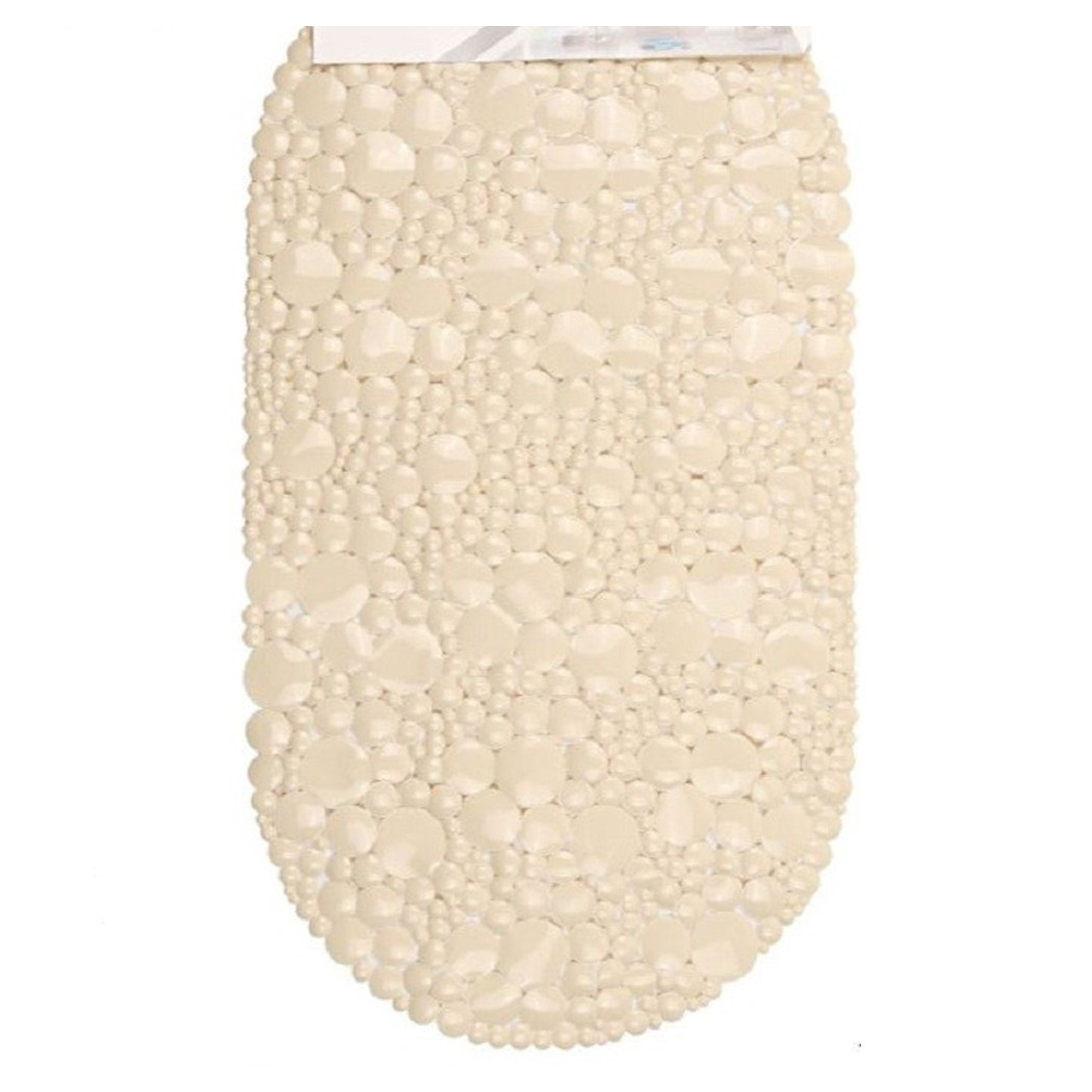 foto del prodotto trade shop - tappeto tappetino per doccia vasca antiscivolo bagno beige chiaro 38x68cm 54047 -