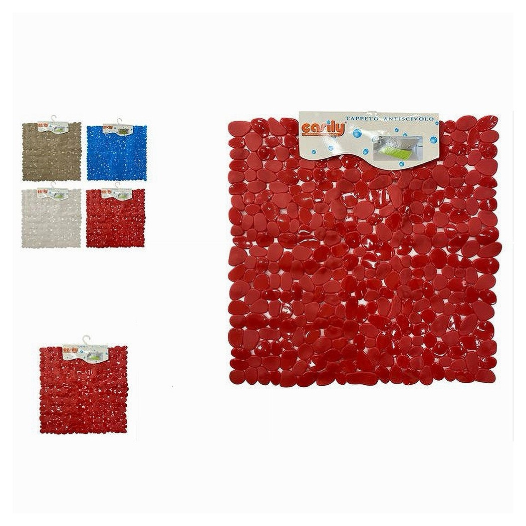 foto del prodotto trade shop tappeto tappetino pvc antiscivolo per vasca bagno doccia quadrato 50x50 cm 59320 