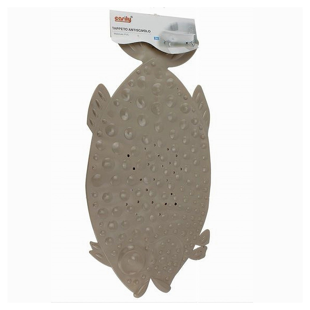 foto del prodotto trade shop tappeto tappetino pvc pesce beige antiscivolo vasca bagno doccia 74 x 36cm 59615 
