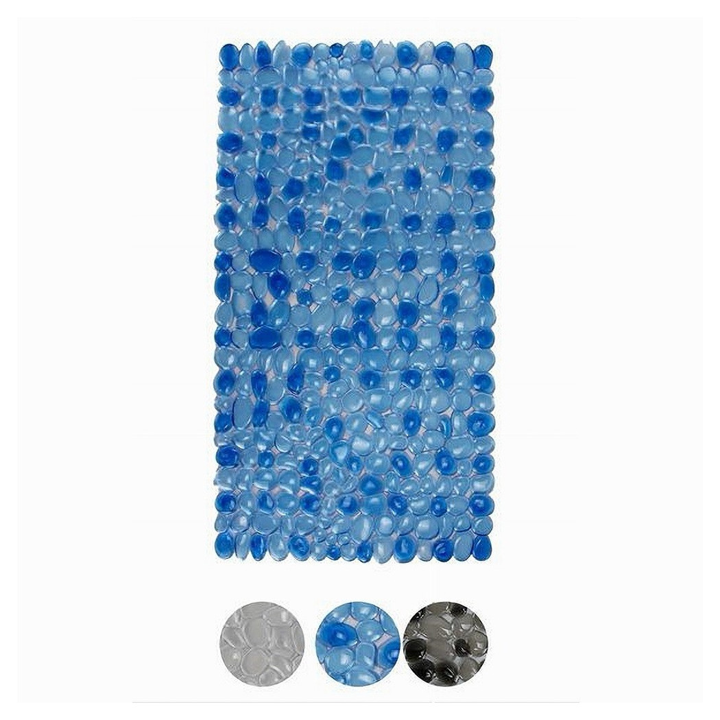 foto del prodotto trade shop tappeto tappetino pvc sassi antiscivolo per vasca da bagno doccia 68x38cm 59455 