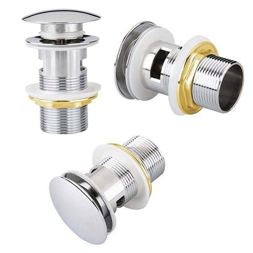 foto del prodotto trade shop tappo a piletta scarico universale vasca bagno lavabo bidet click clack pilette 