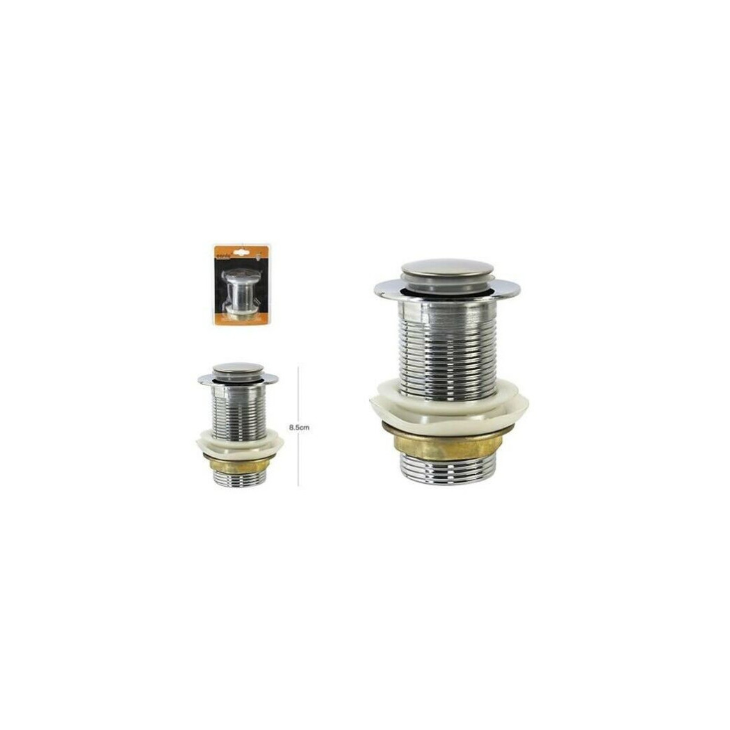foto del prodotto trade shop tappo piletta scarico cromato clip per lavabo bidet vasca lavandino 10259 