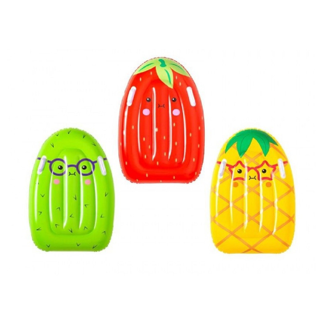 foto del prodotto trade shop tavola nuoto surf tutti frutti 84x56cm 3 frutti assortiti fragola kiwi ananas 42049 