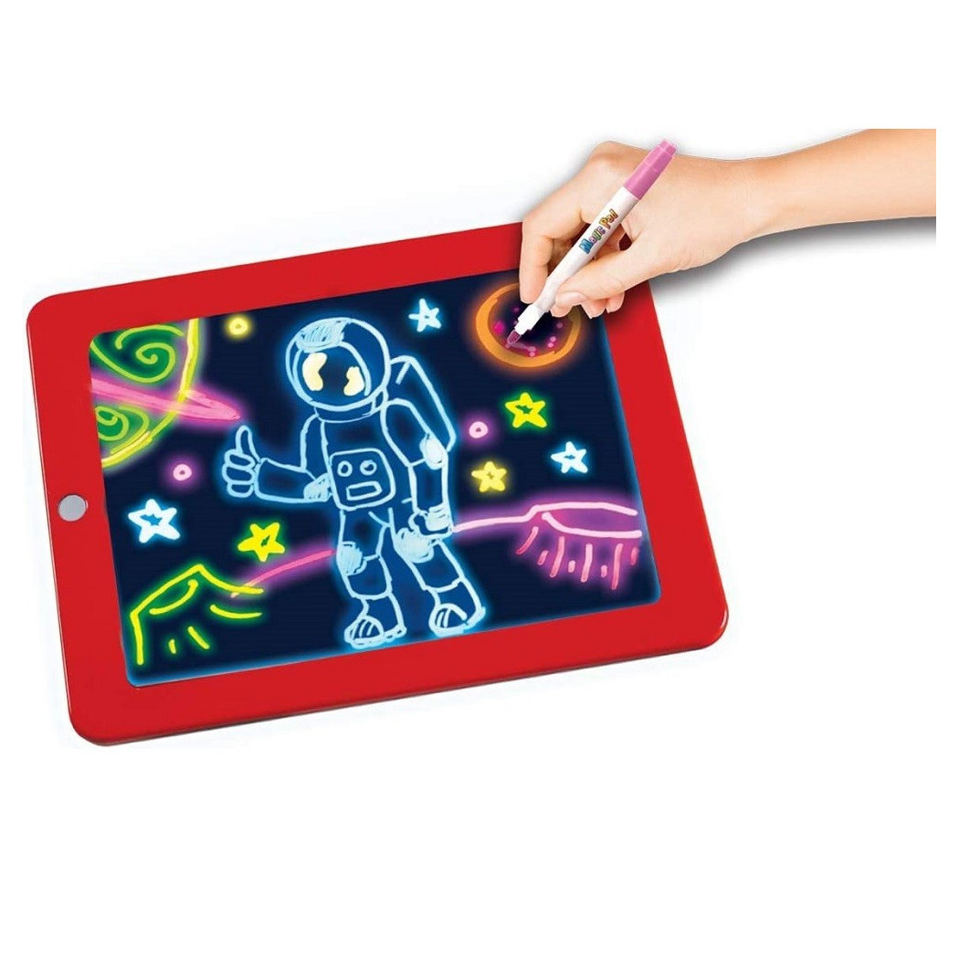 foto del prodotto trade shop tavoletta con pennarelli al neon 8 effetti luce brillante dare vita ai disegni 