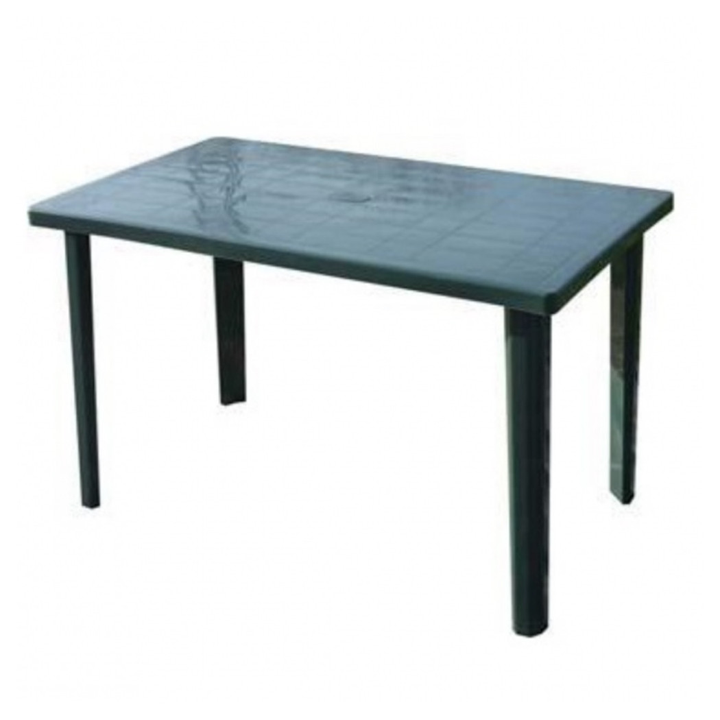 foto del prodotto trade shop tavolo verde rettangolare da giardino 120x70 cm perfetto per spazio esterno 016302 