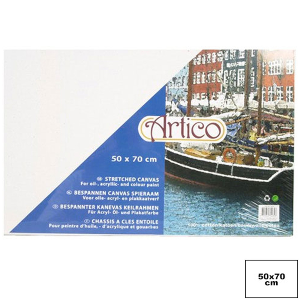 foto del prodotto trade shop tela per dipingere canvas rettangolare 50x70 cm artico disegno arte pittura 