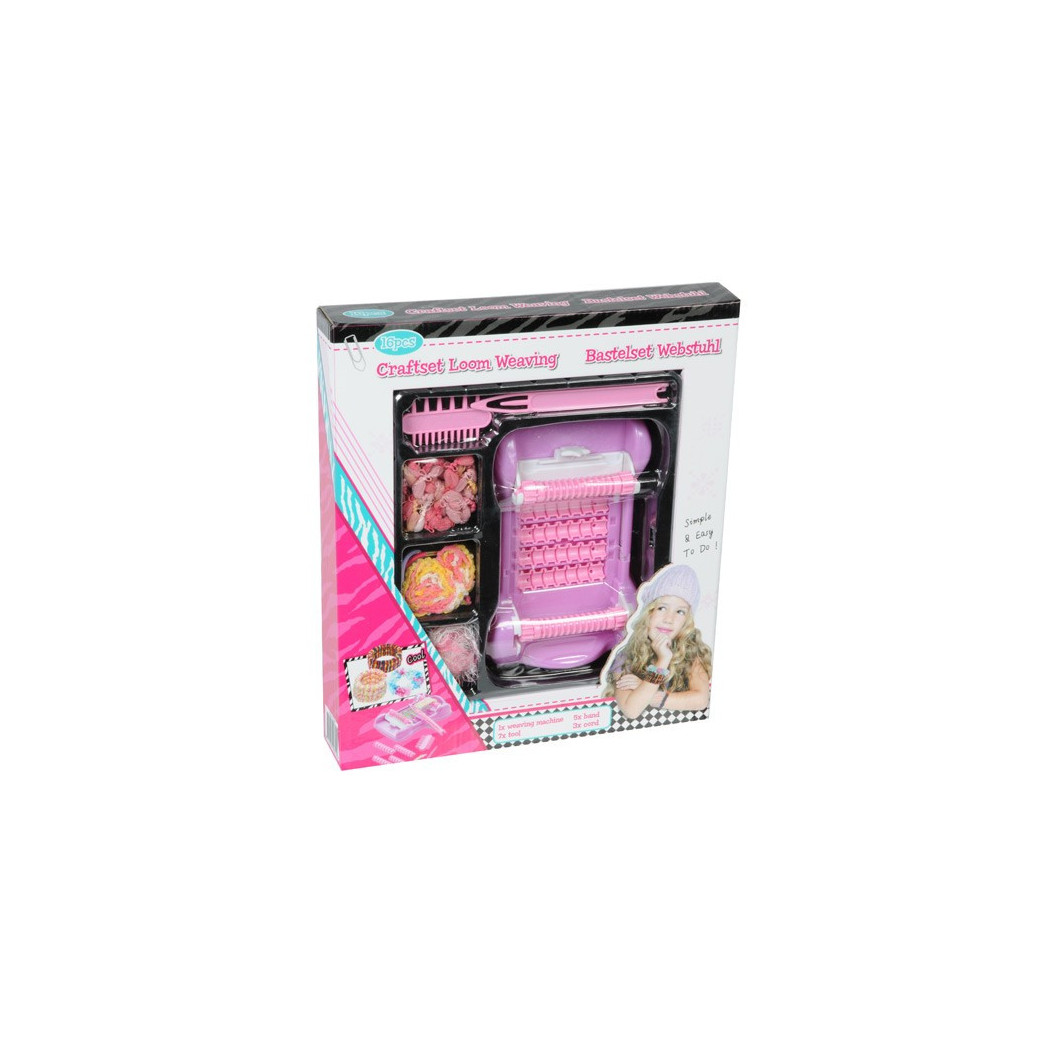 foto del prodotto trade shop telaio tessitura giocattolo con accessori 20 x 13 x 5 cm scuola 