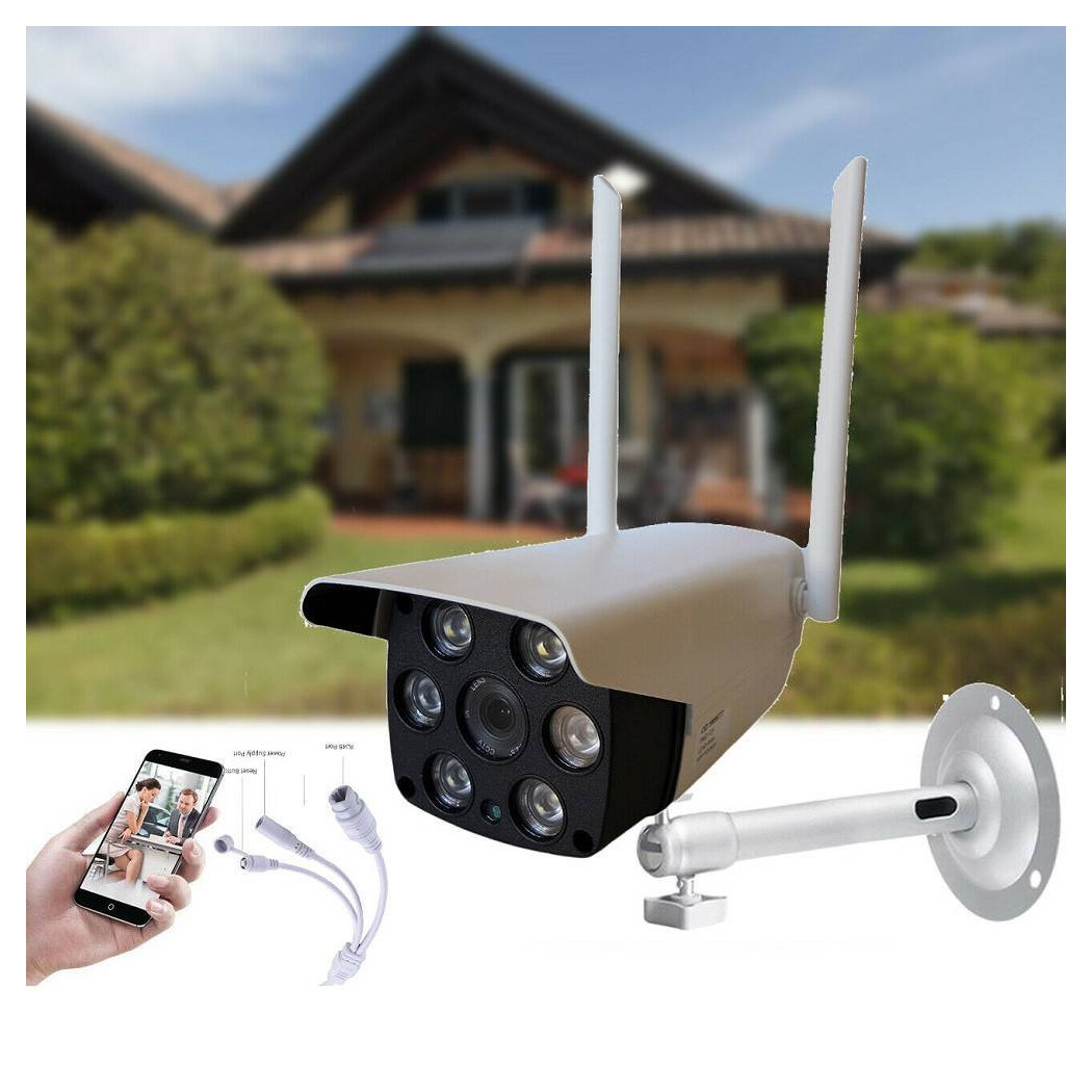foto del prodotto trade shop telecamera ip p2p camera wireless 6 led infrarossi 4mm 3mpx voice tf js926rp 