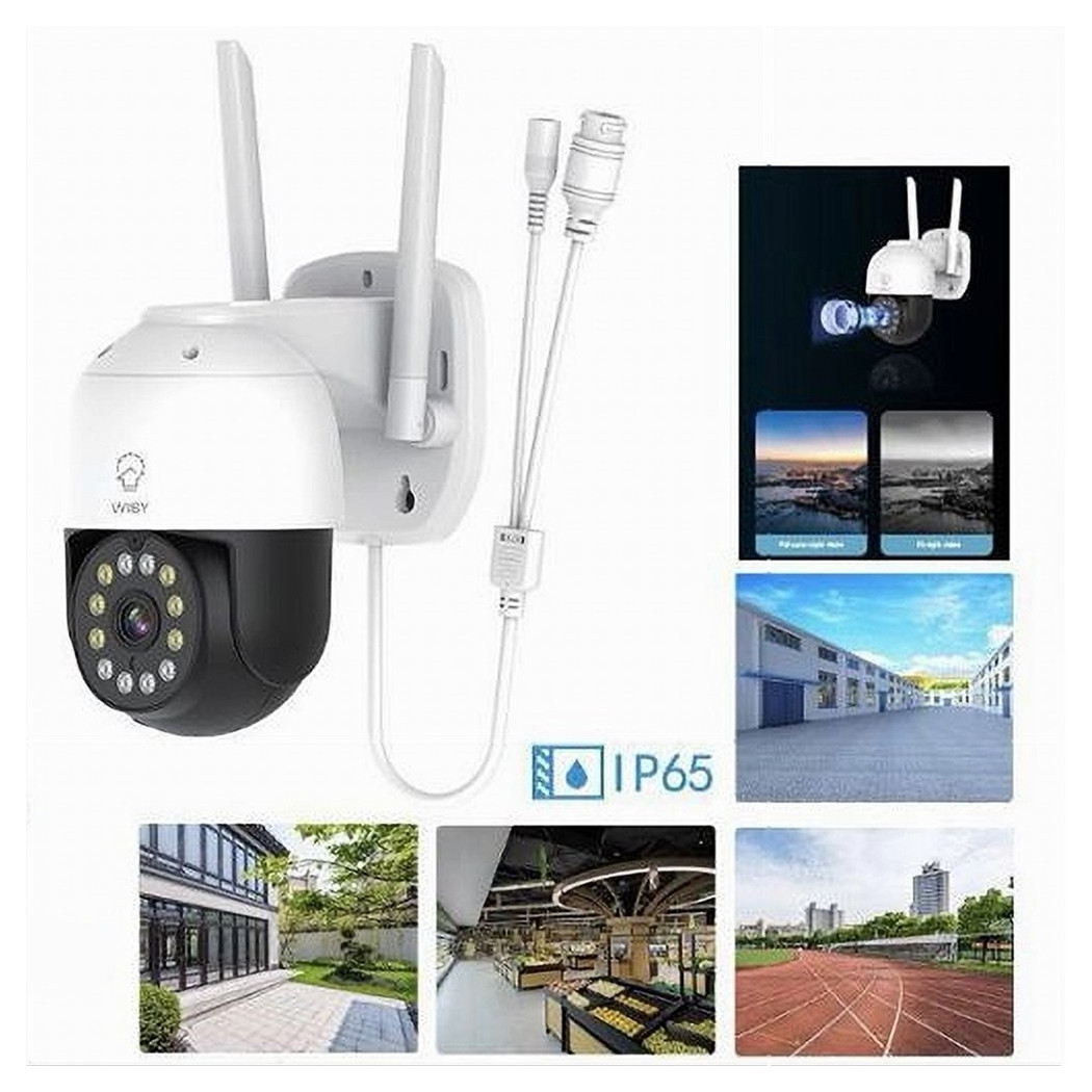 foto del prodotto trade shop telecamera smart wifi wireless sorveglianza motorizzata ptz esterno tv 9825f 2mp 