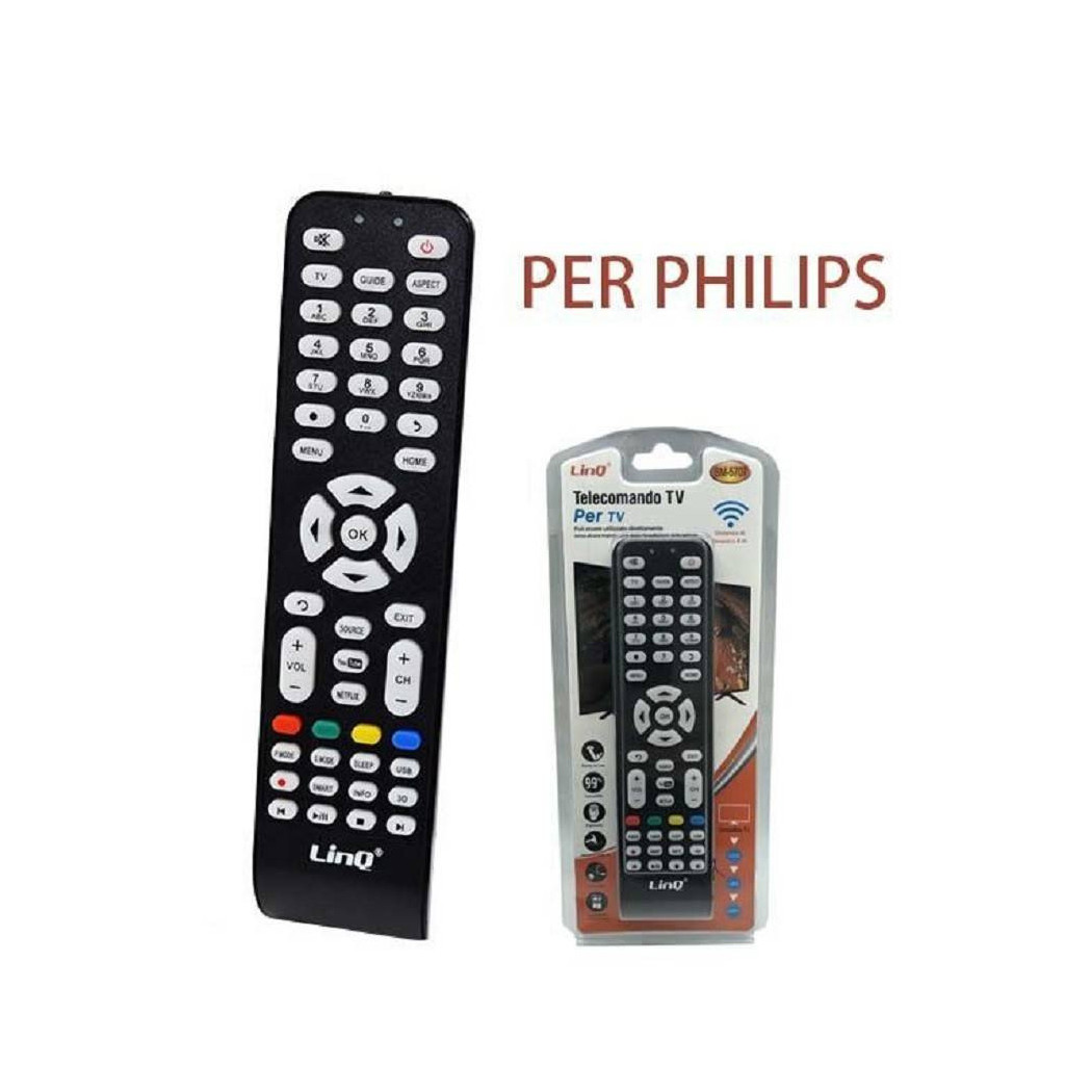 foto del prodotto trade shop telecomando universale compatibile tv philips universal remote control ph 5724 