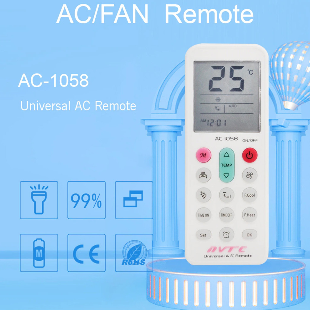 foto del prodotto trade shop telecomando universale sostitutivo condizionatore d 39 aria climatizzatore q yk1058 
