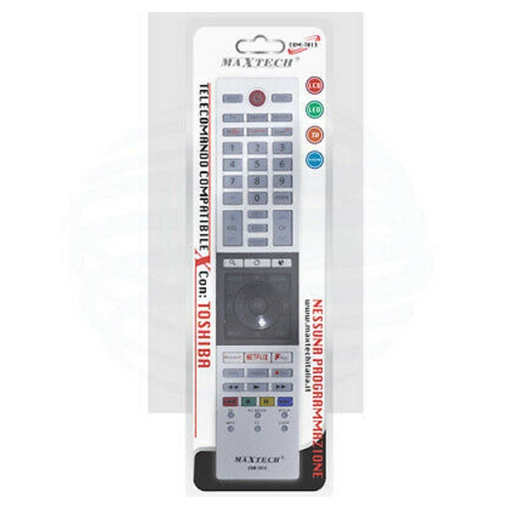 foto del prodotto trade shop telecomando universale tv compatibile toshiba smart tv lcd led netflix com t013 