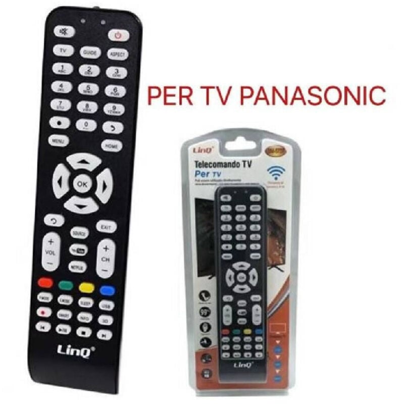foto del prodotto trade shop telecomando universale tv panasonic led lcd hdtv universal remote control pn 5723 