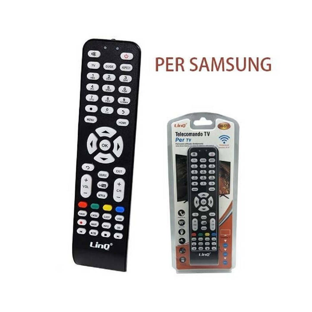foto del prodotto trade shop telecomando universale tv samsung lcd plasma led 4k universal remote control sm 5707 