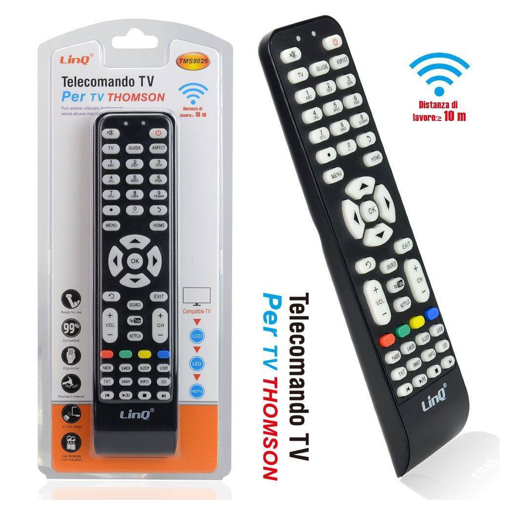 foto del prodotto trade shop telecomando universale tv thomson universal remote control sostitutivo tms8026 
