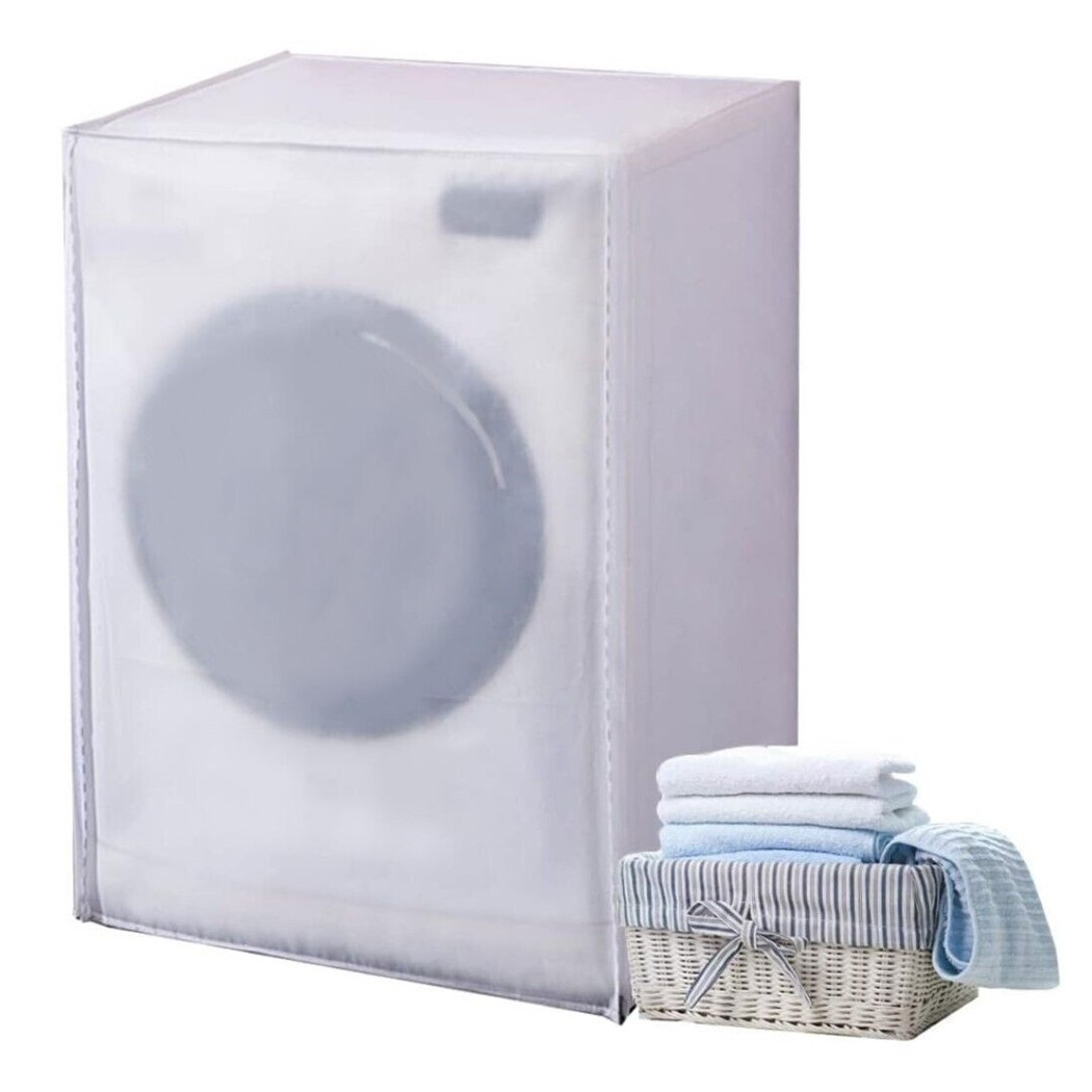 foto del prodotto trade shop telo copri lavatrice da esterno copertura impermeabile cerniera 57x62x82cm 59490 