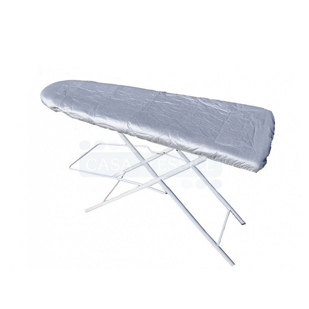 foto del prodotto trade shop telo copriasse copertura asse da stiro tavolo da stiro 140x50cm metallizzato 
