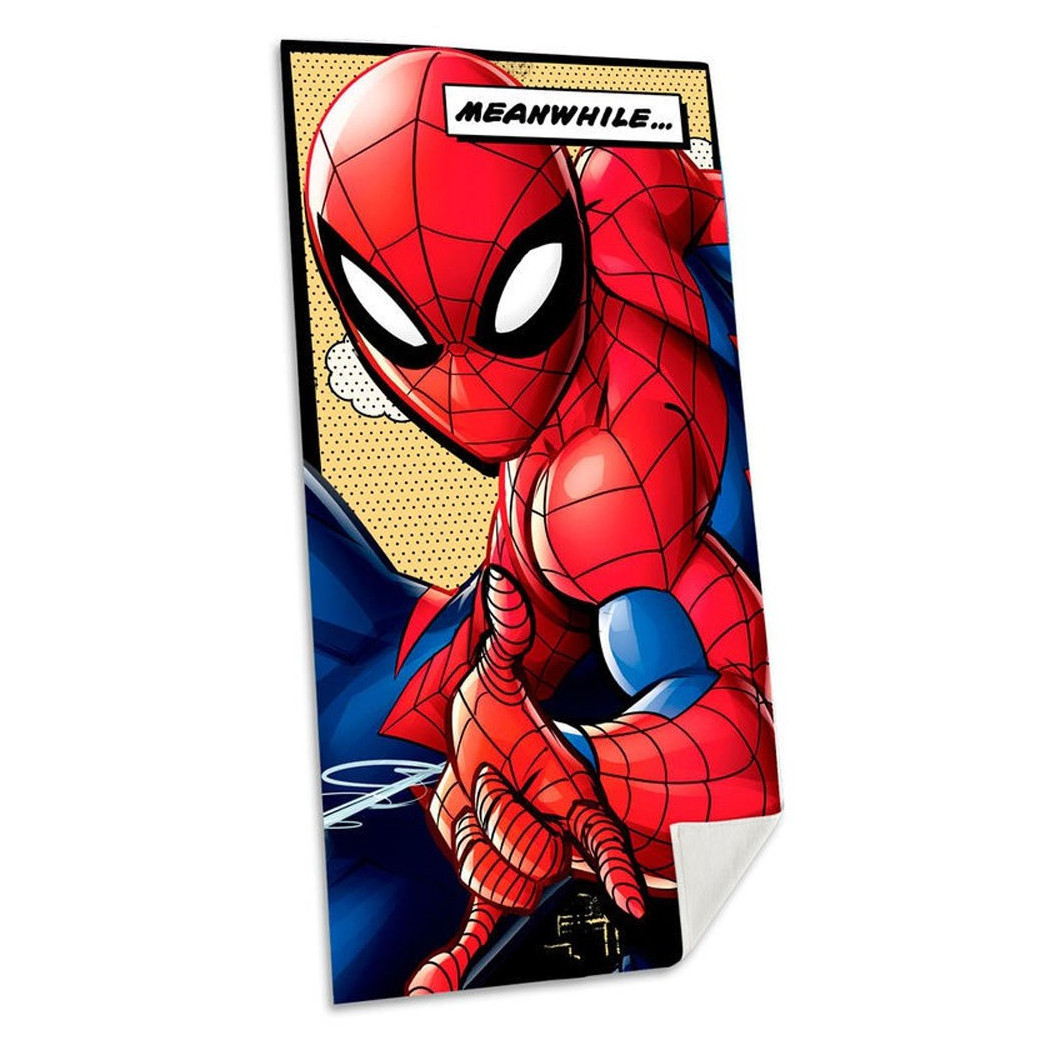 foto del prodotto trade shop telo mare in cotone spider man asciugamano mare piscina uomo ragno per bambini 