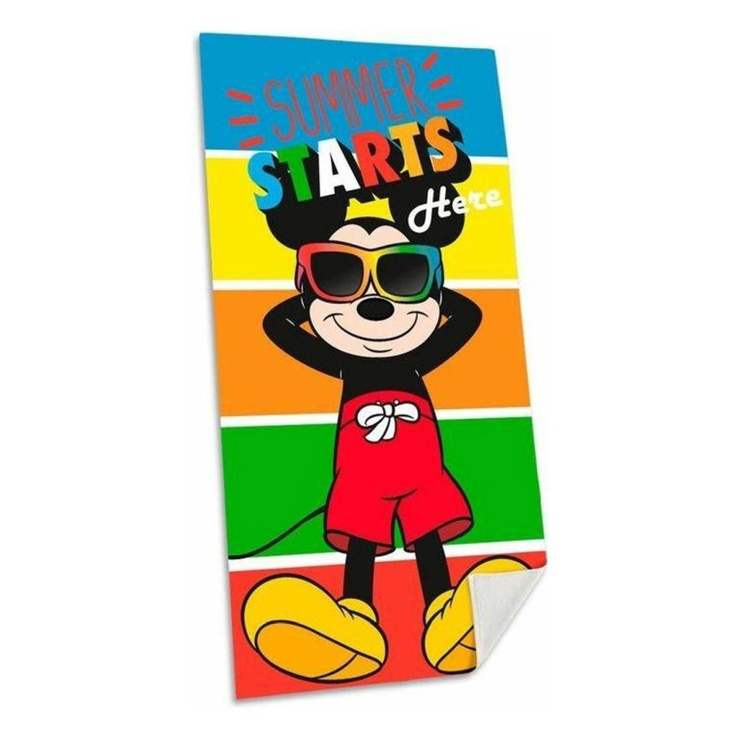 foto del prodotto trade shop telo mare in cotone topolino mickey mouse asciugamano mare piscina bambini 