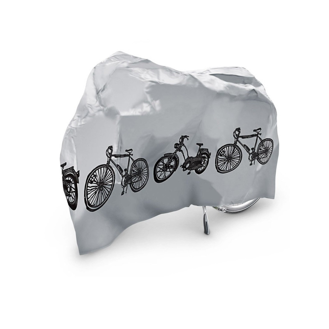 foto del prodotto trade shop telo protettivo biciclette bici moto scooter impermeabile 185x97 grigio lavabile 