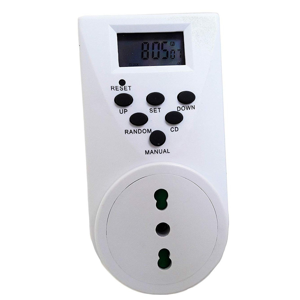 foto del prodotto trade shop temporizzatore programmabile presa elettrica temporizzata timer digitale 